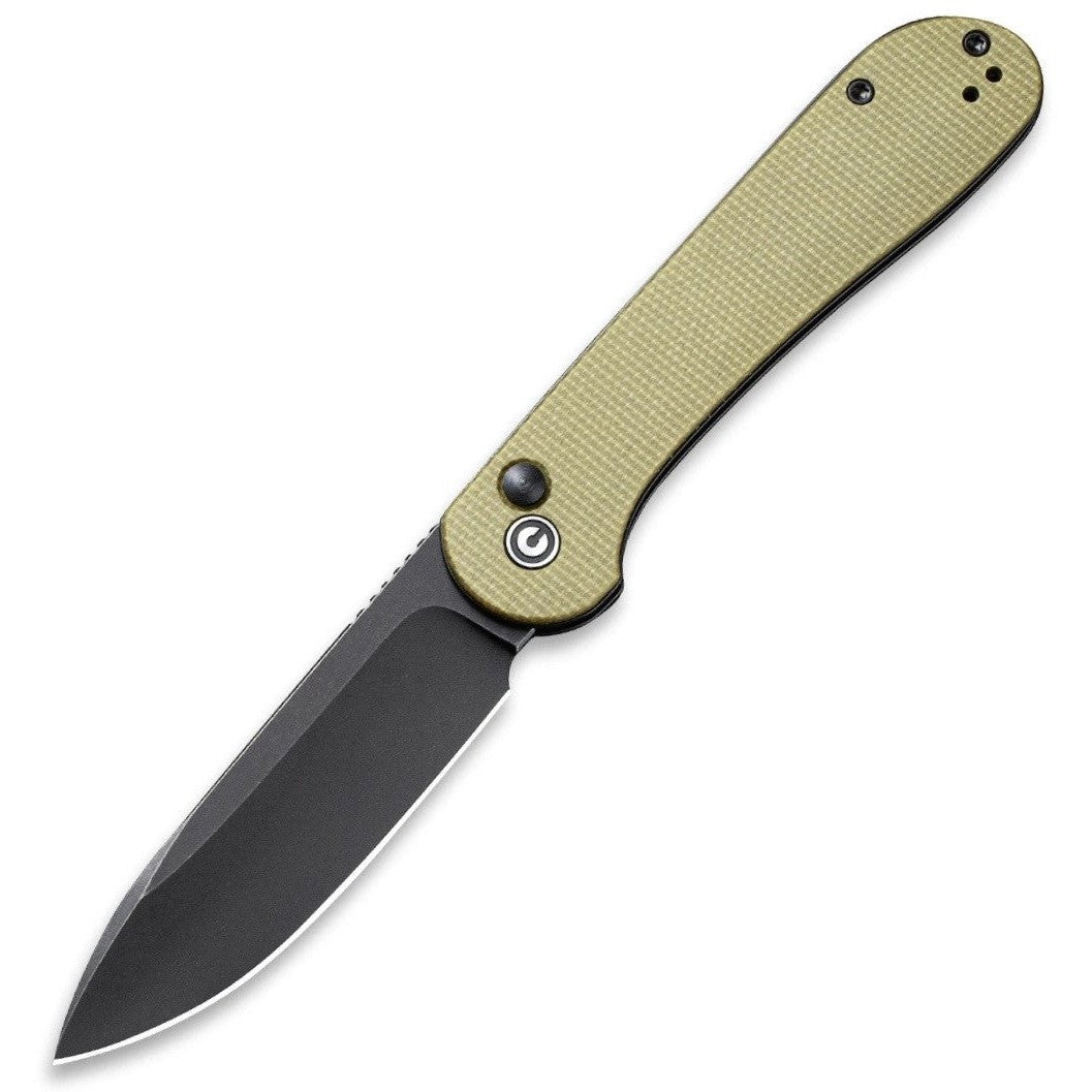 Button Lock Elementum, olive-Civivi-OnlyKnives