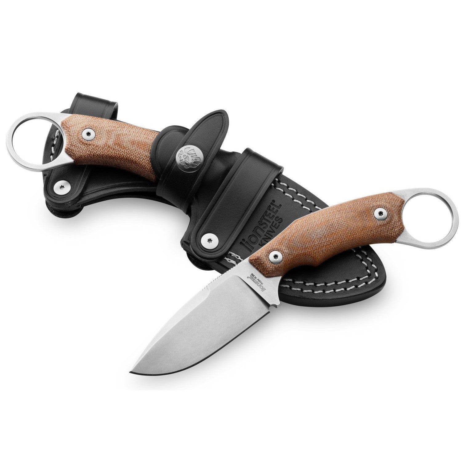 H2 Drop Point - Natural Canvas-lionSTEEL-OnlyKnives