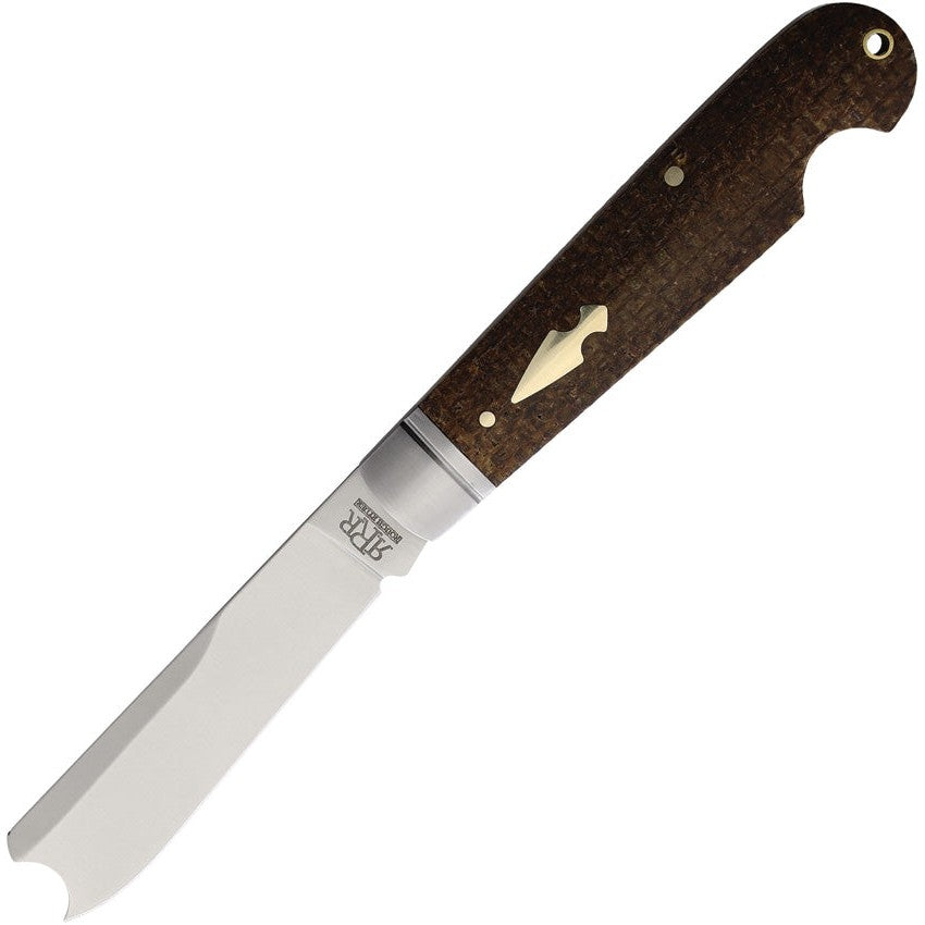 One Arm Razor - Brown Micarta-Rough Ryder Reserve-OnlyKnives