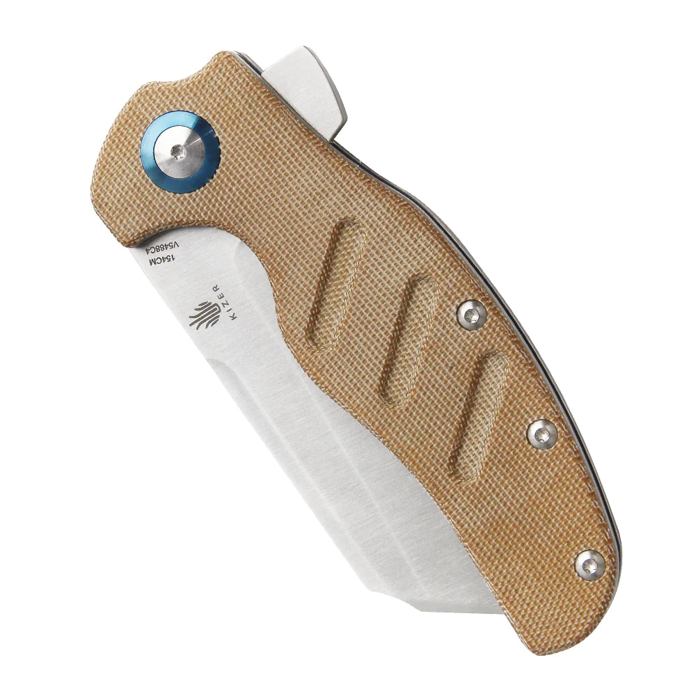 Sheepdog C01C XL - Micarta Brown-Kizer Cutlery-OnlyKnives