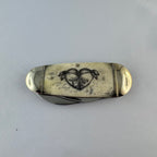 "Out of Order" - RR Elephant Toe Nail with Scrimshaw engraving 