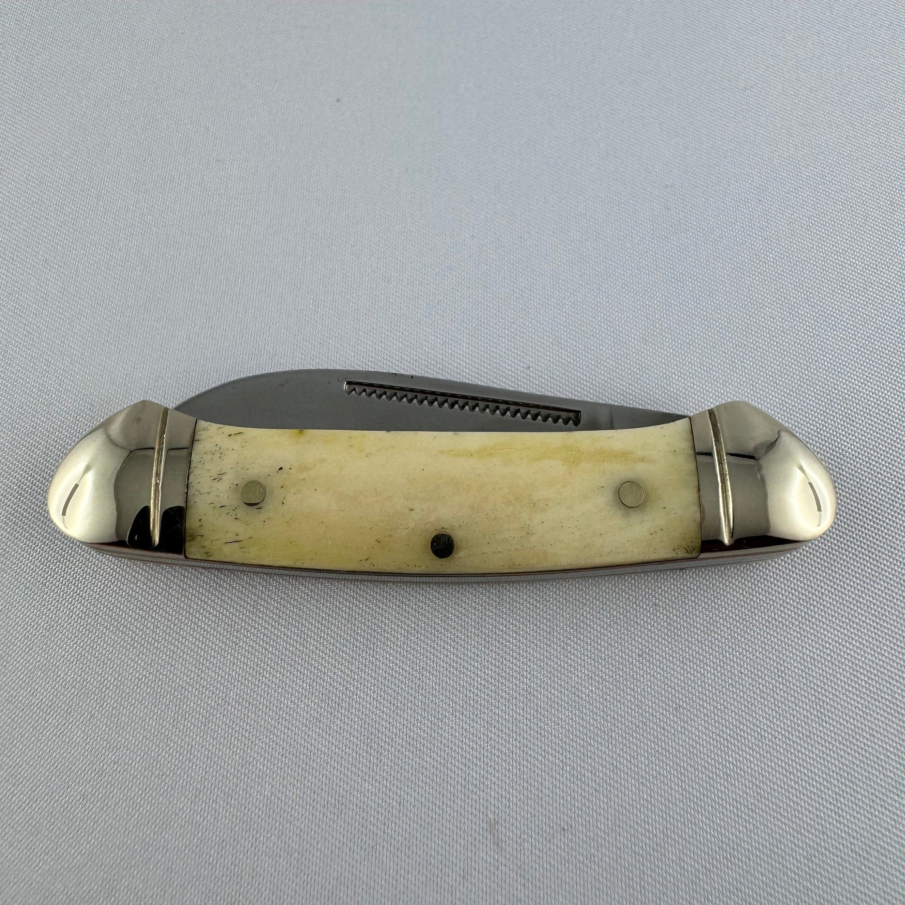 "Nautica" - RR Mini Canoe with Scrimshaw engraving