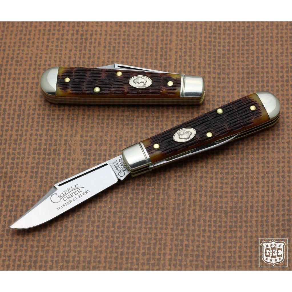 Cripple Creek #14 - Jack Knife, Elderberry Jigged Bone-Great Eastern Cutlery-OnlyKnives