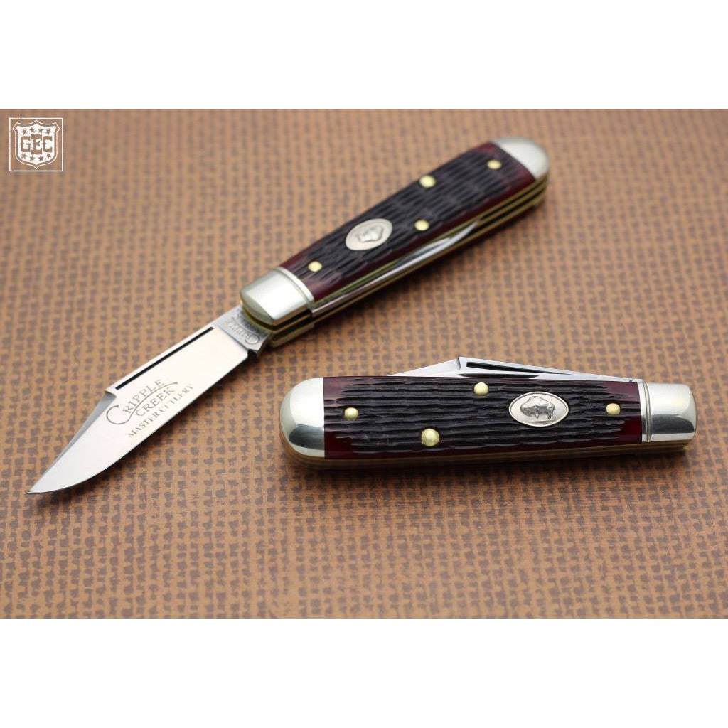 Cripple Creek #14 - Jack Knife, Golden Brown Jigged Bone-Great Eastern Cutlery-OnlyKnives