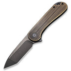 Elementum - Black Hand Rubbed Brass, Black Stonewashed D2 Tanto-Civivi-OnlyKnives