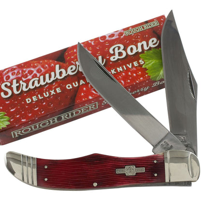 Folding Hunter - Strawberry Bone-Rough Ryder-OnlyKnives