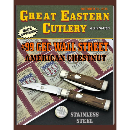 GEC #99 - Wall Street - Lockback - American Chestnut-Great Eastern Cutlery-OnlyKnives
