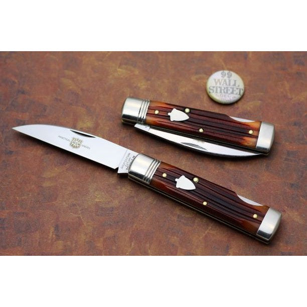 GEC #99 - Wall Street - Lockback - Burnt Orange Spring Field Bone-Great Eastern Cutlery-OnlyKnives