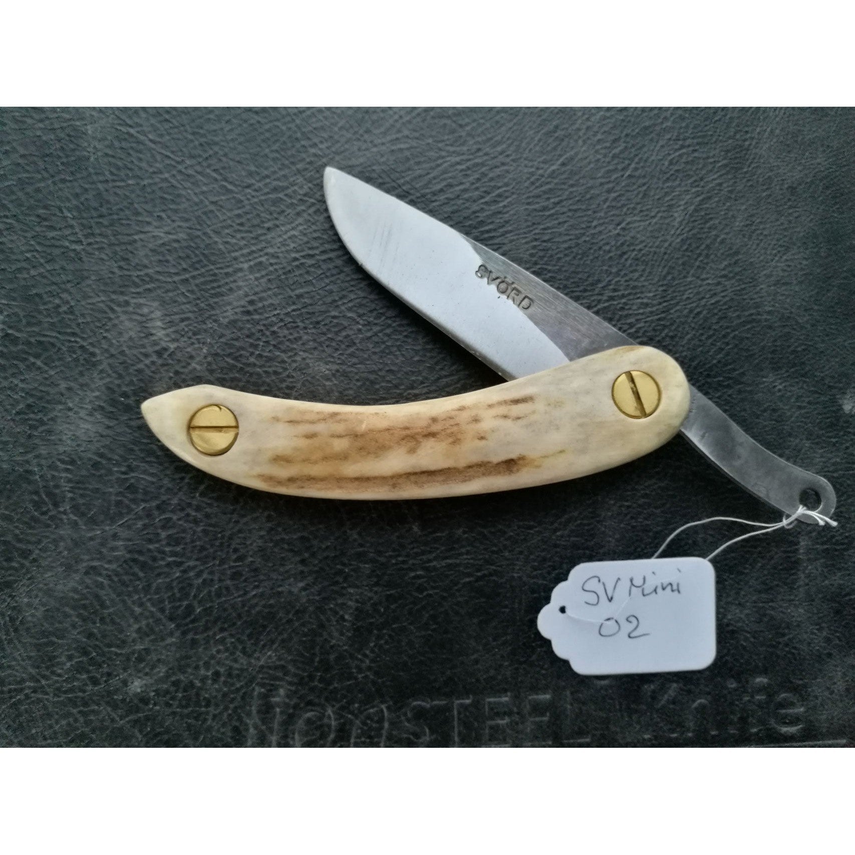 Handmade Mini Friction Folder - Svord Peasant Klinge - Hirschhorn Griffe-Svörd-OnlyKnives