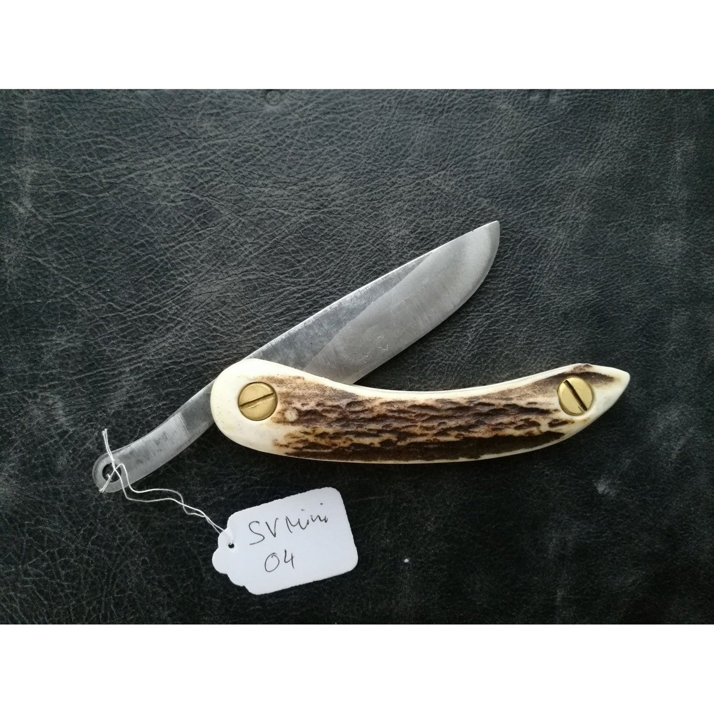 Handmade Mini Friction Folder - Svord Peasant Klinge - Hirschhorn Griffe-Svörd-OnlyKnives