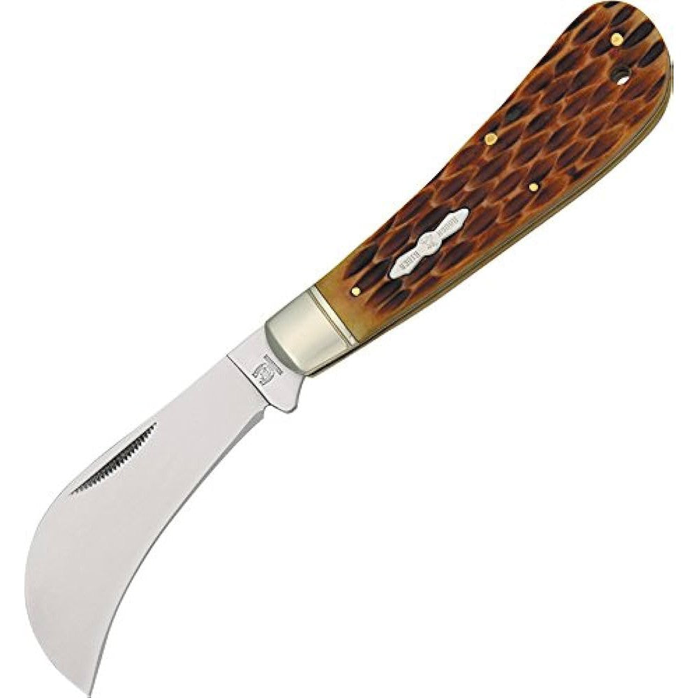 Hawkbill - Amber Bone-Rough Ryder-OnlyKnives