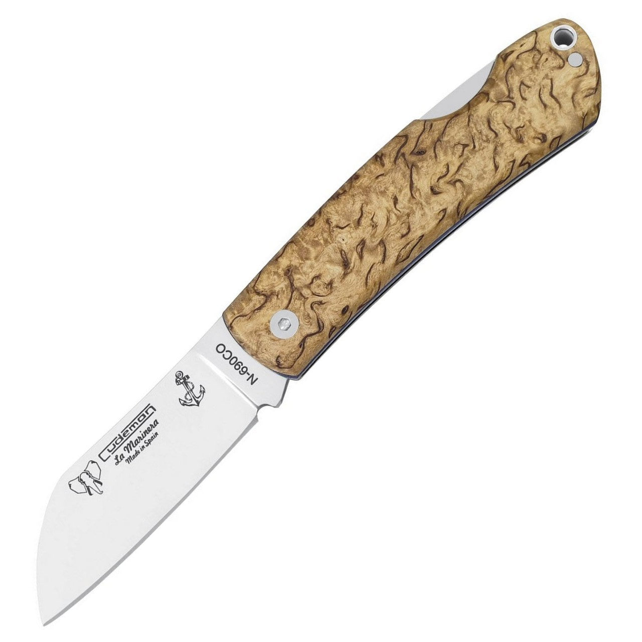 LA MARINERA - Curly Birch-Cudeman-OnlyKnives