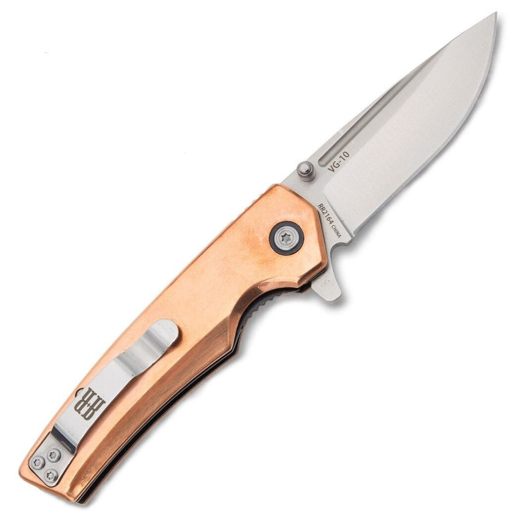 Linerlock Drop Point - Copper-Rough Ryder-OnlyKnives