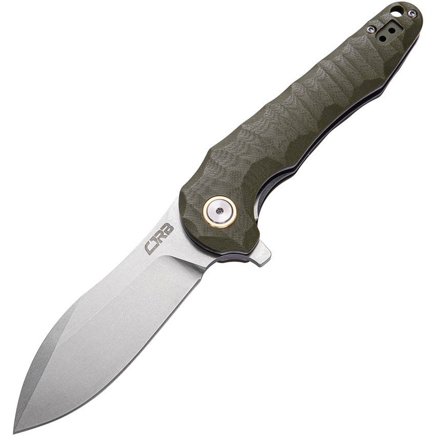 Mangrove Linerlock - Green contoured G10-CJRB-OnlyKnives