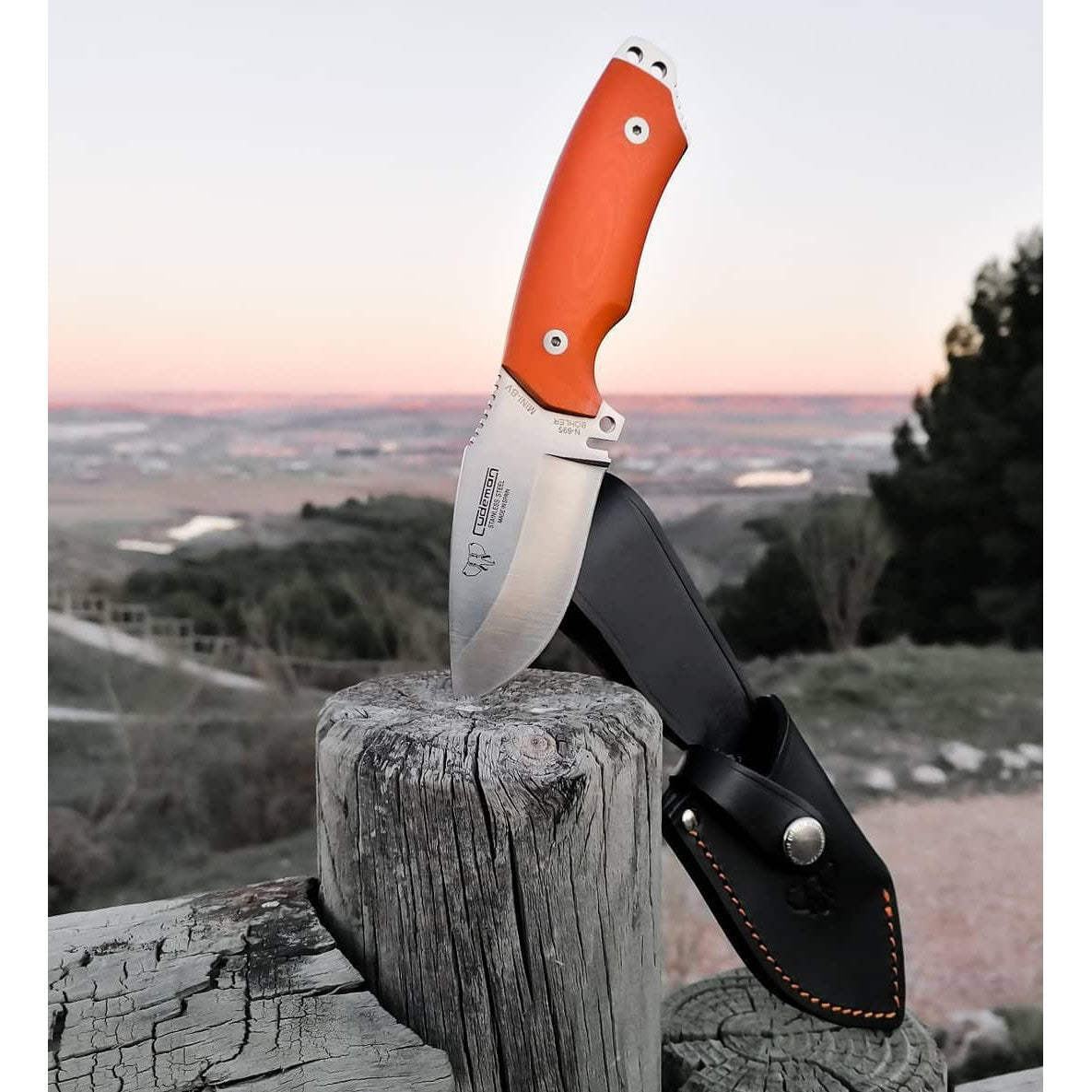 Mini-Boina - G10 orange-Cudeman-OnlyKnives