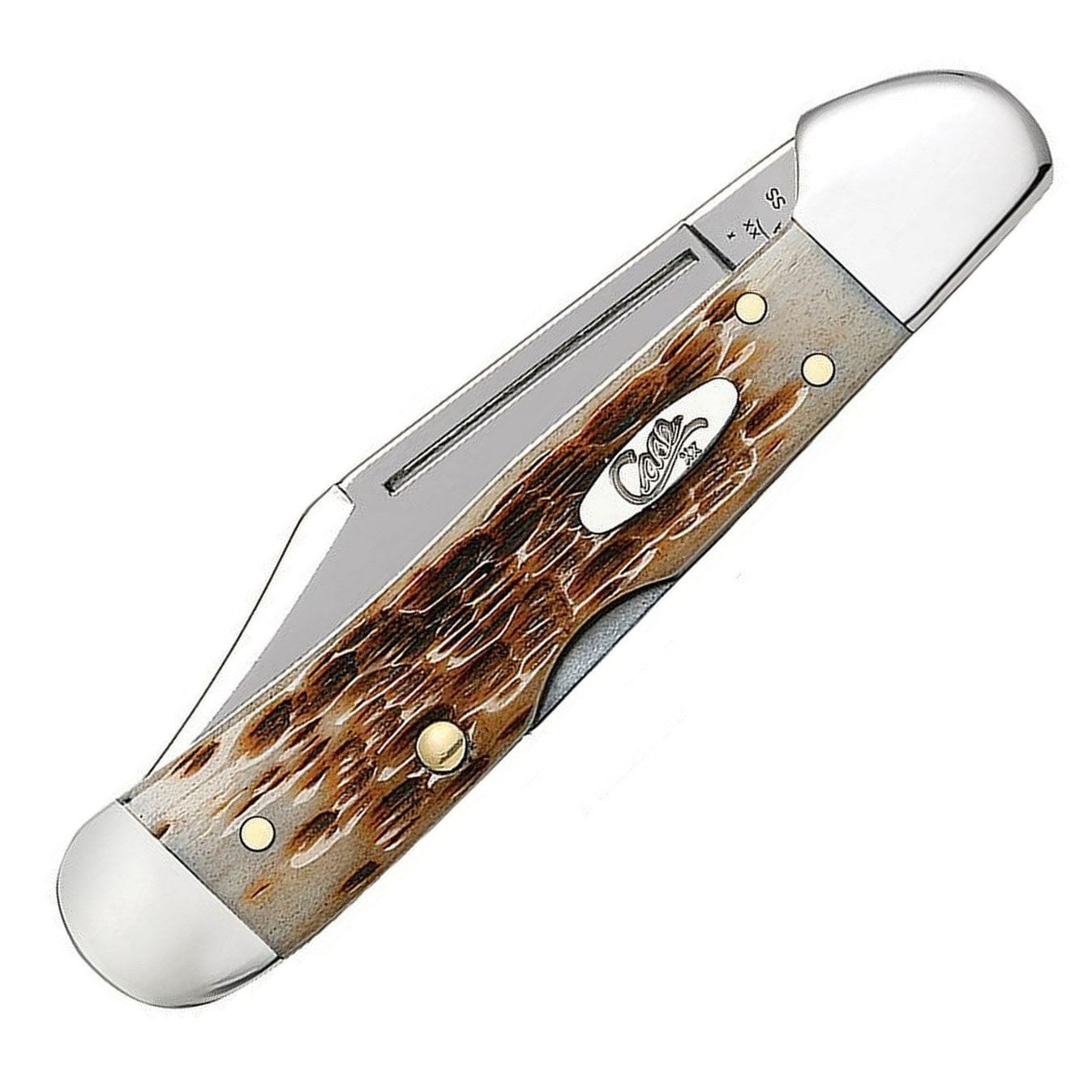 Mini CopperLock®, Amber Bone Peach Seed Jig-Case Cutlery-OnlyKnives