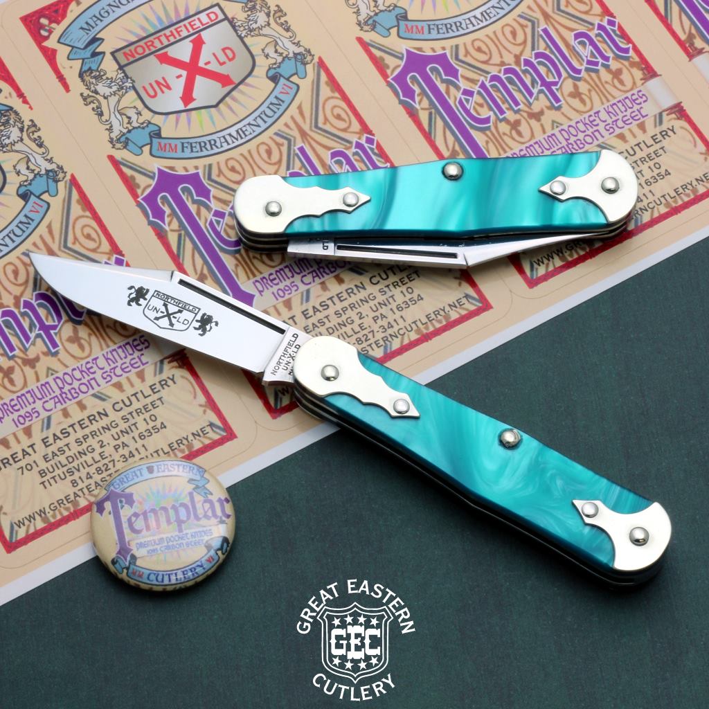 Northfield Un-X-LD #06 - Caribbean Blue & Crusader Red-Great Eastern Cutlery-OnlyKnives