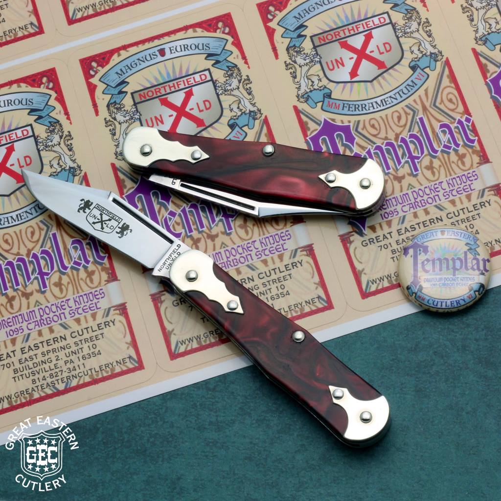Northfield Un-X-LD #06 - Caribbean Blue & Crusader Red-Great Eastern Cutlery-OnlyKnives