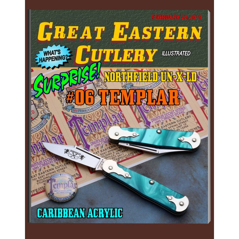 Northfield Un-X-LD #06 - Caribbean Blue & Crusader Red-Great Eastern Cutlery-OnlyKnives