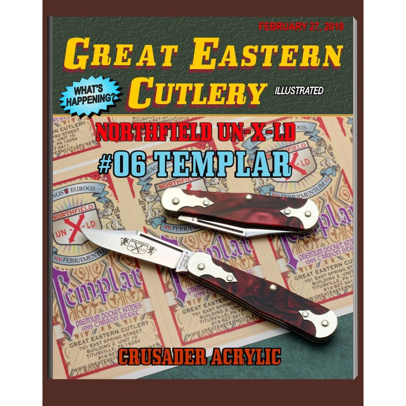 Northfield Un-X-LD #06 - Caribbean Blue & Crusader Red-Great Eastern Cutlery-OnlyKnives