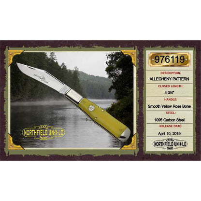 Northfield Un-X-LD #97 - Allegheny - Smooth Yellow Rose Bone-Great Eastern Cutlery-OnlyKnives