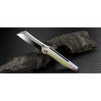 Osprey BU02, Blue Titanium Handle, Stainless Steel Blade-Artisan Cutlery-OnlyKnives