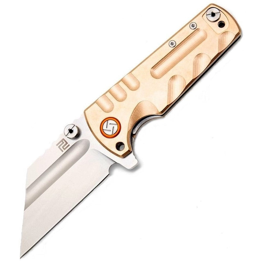 Proponent Bronze Handle, D2 Steel Blade-Artisan Cutlery-OnlyKnives