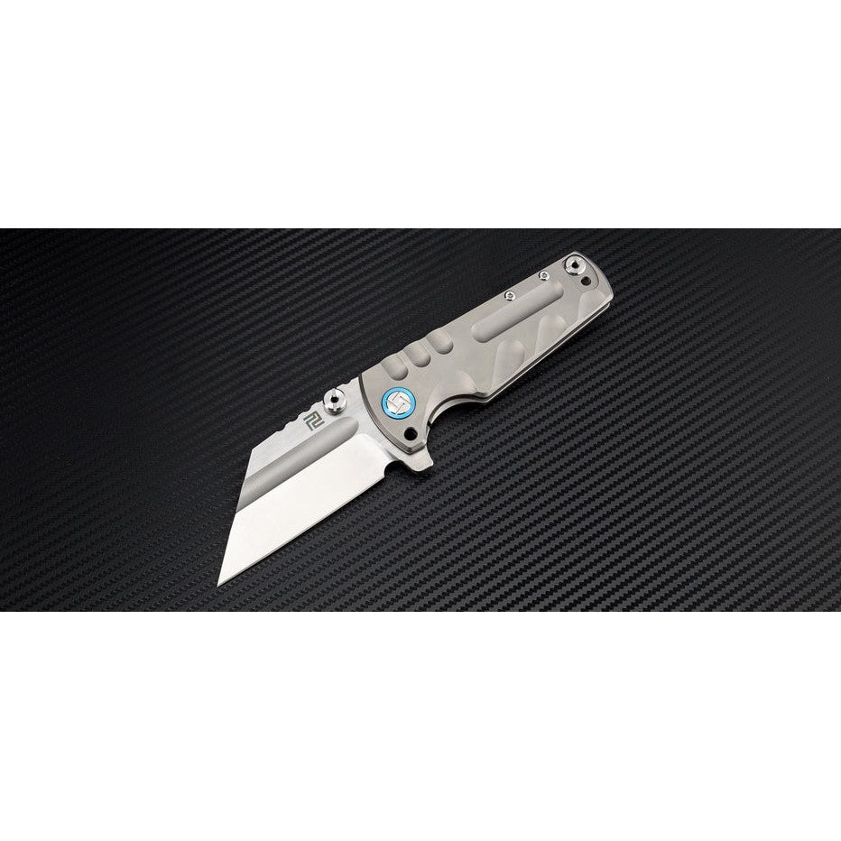 Proponent, Gray Titanium Handle, S35VN Steel Blade-Artisan Cutlery-OnlyKnives