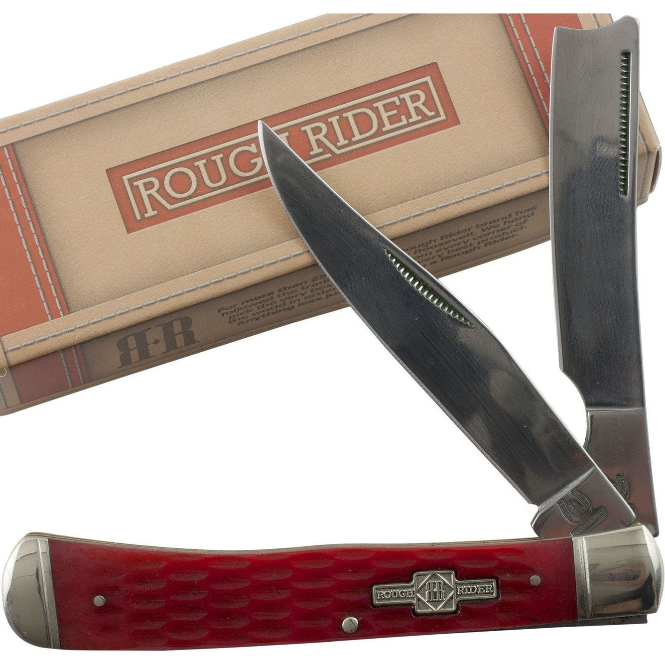 Razor Trapper - Red Jigged Bone-Rough Ryder-OnlyKnives