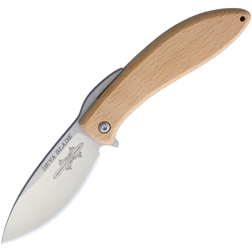 Skanda Folder Beech-Deva Blade-OnlyKnives