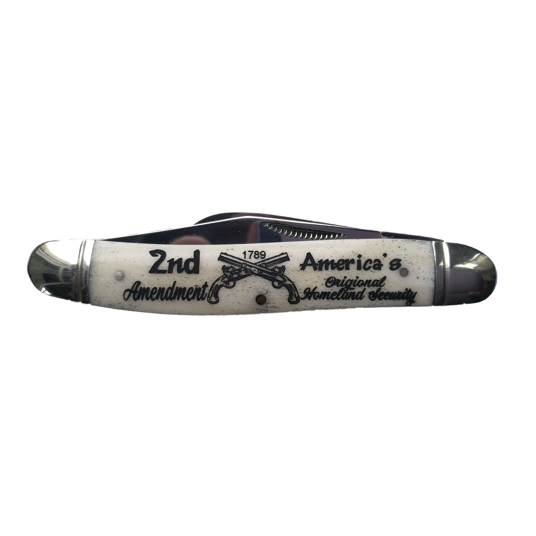 Stockman - 2ND AMENDMENT 1789 AMERICA'S ORIGINAL HOMELAND SECURITY-Rough Ryder-OnlyKnives