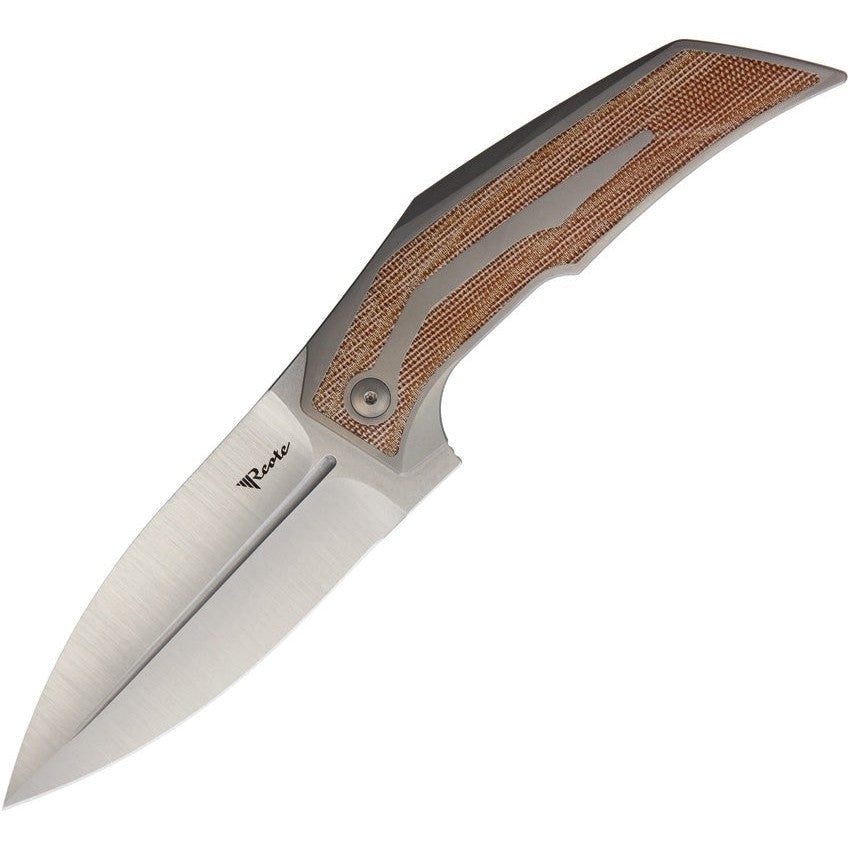 T4000 Framelock - Titan / Micarta Brown-Reate Knives-OnlyKnives