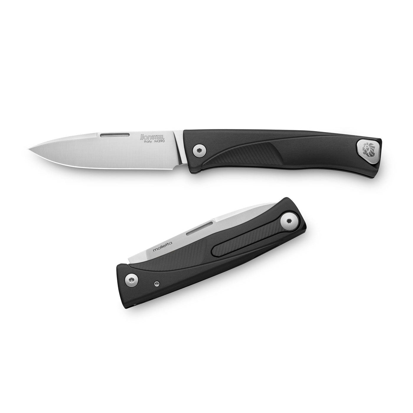 Thrill Aluminium - Black-lionSTEEL-OnlyKnives