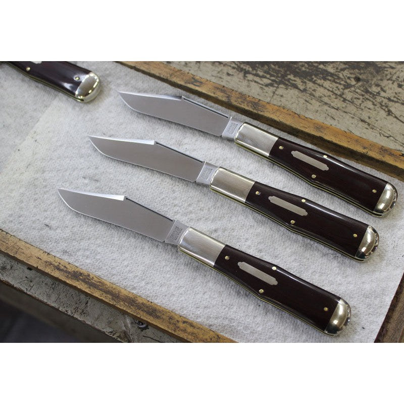 Tidioute #97 - Allegheny - Maroon Linen Micarta-Great Eastern Cutlery-OnlyKnives
