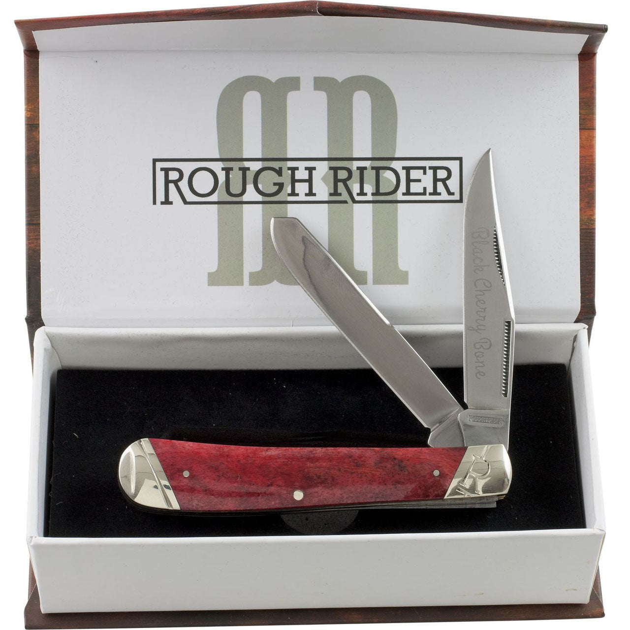 Trapper - Black Cherry Bone-Rough Ryder-OnlyKnives