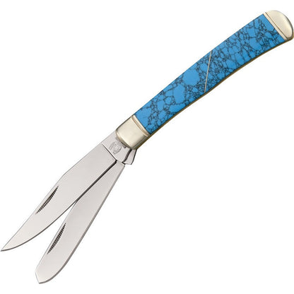 Trapper - Imitation turquoise handle-Rough Ryder-OnlyKnives