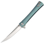 Waistline Framelock Green-Artisan Cutlery-OnlyKnives