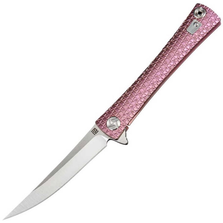 Waistline Framelock Pink-Artisan Cutlery-OnlyKnives