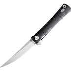 Waistline Linerlock, Black G10-Artisan Cutlery-OnlyKnives