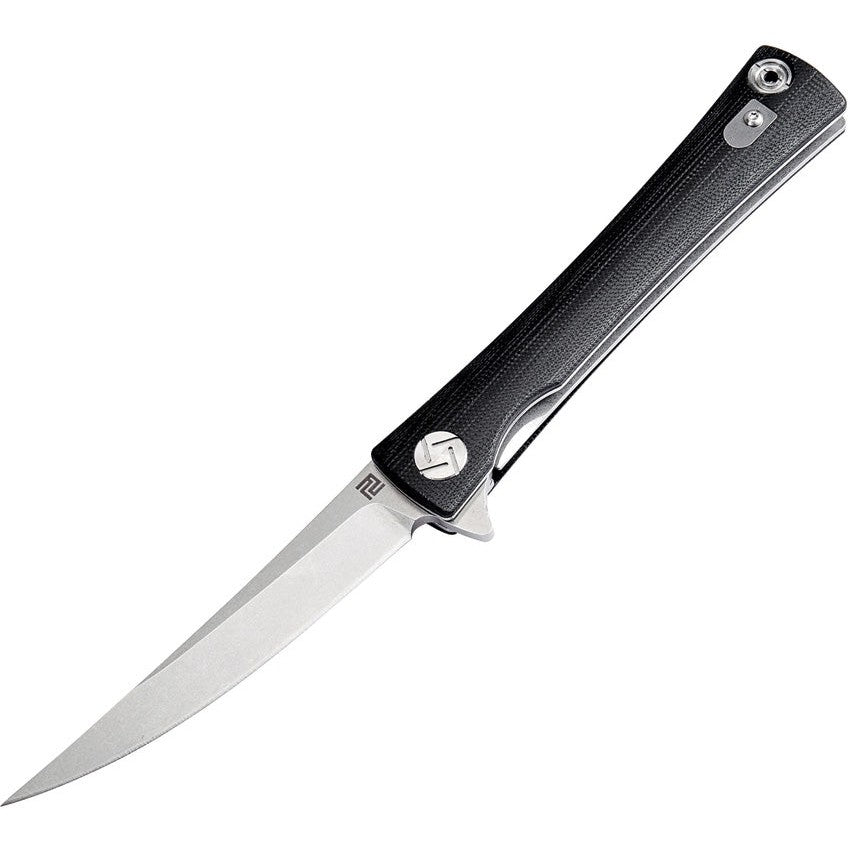 Waistline Linerlock, Black G10-Artisan Cutlery-OnlyKnives