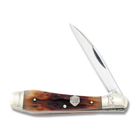 Wharncliffe - Brown Stag Bone-Rough Ryder-OnlyKnives