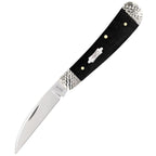 Worked Bolster Ebony Wood Smooth Sway Back-Case Cutlery-OnlyKnives