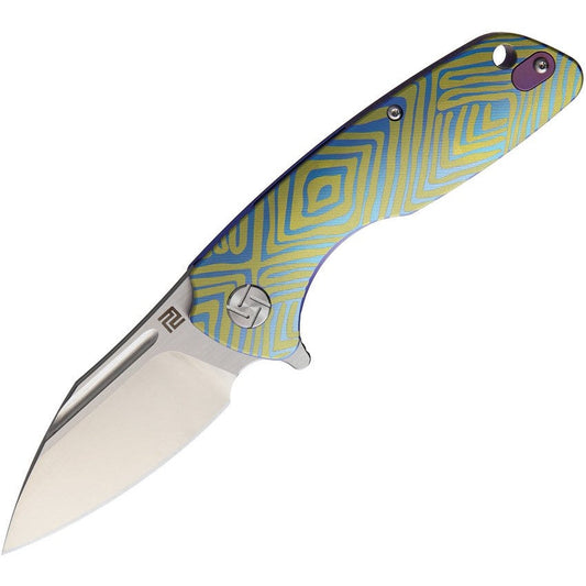 Wren - Titan blau-gold (BU03)-Artisan Cutlery-OnlyKnives